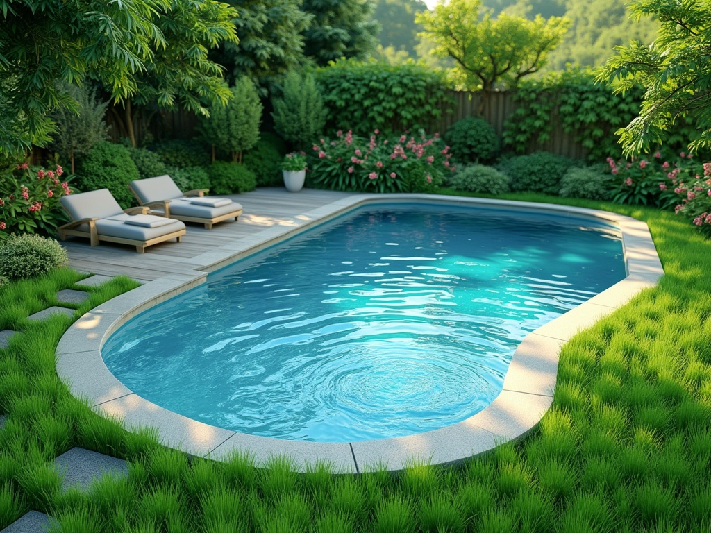 Swimming Pool Faux Grass Installation Transforms Outdoor Spaces